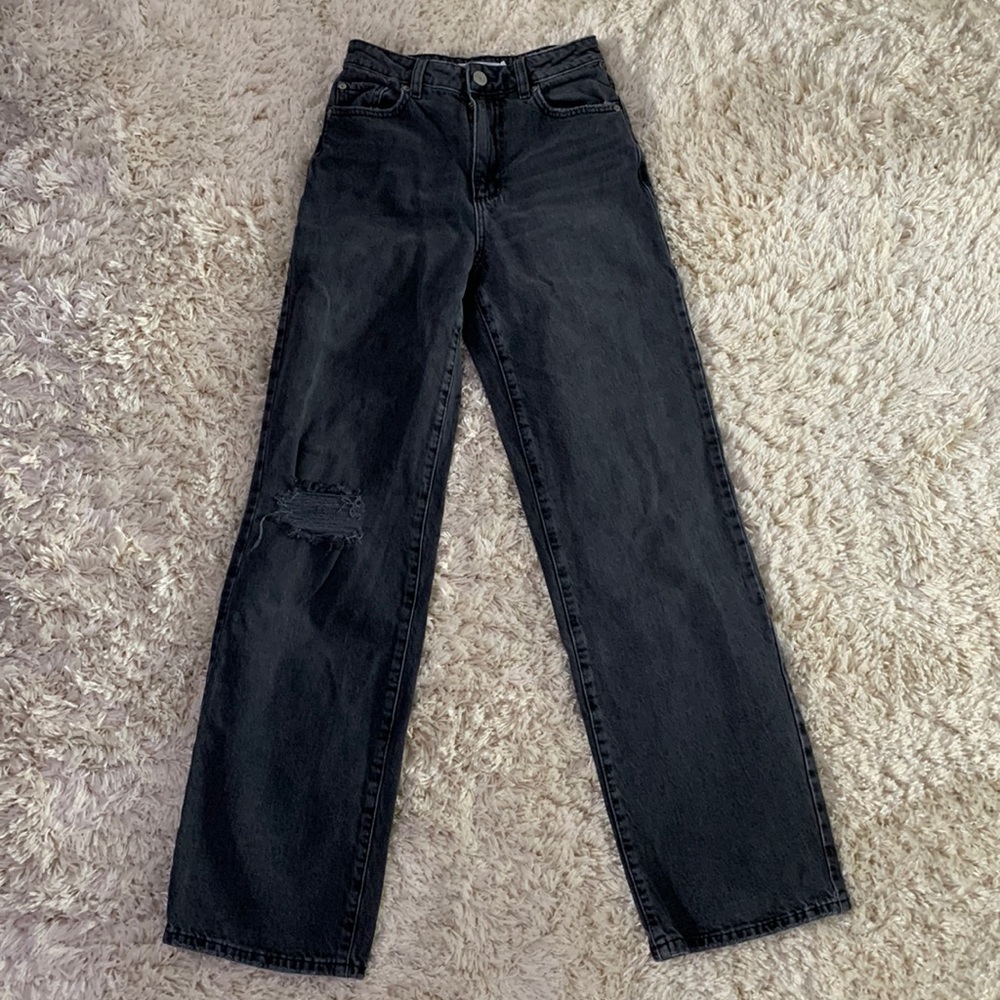 garage straight leg jeans
